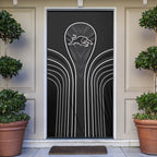 Penrith Panthers Rugby Mascot Door Cover Australian Rugby Culture - Tribal Inspired Black Panther