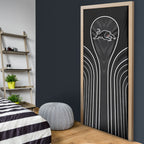 Penrith Panthers Rugby Mascot Door Cover Australian Rugby Culture - Tribal Inspired Black Panther