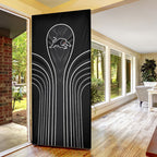 Penrith Panthers Rugby Mascot Door Cover Australian Rugby Culture - Tribal Inspired Black Panther