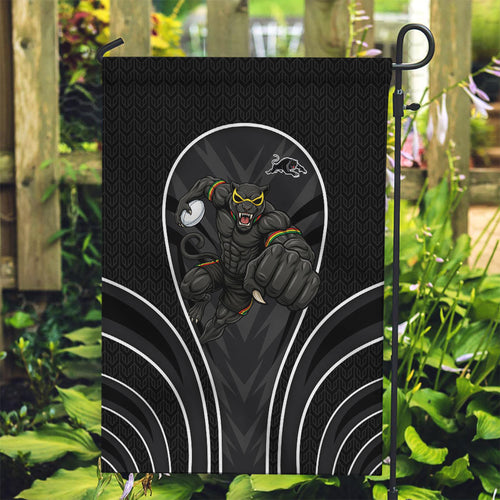 Penrith Panthers Rugby Mascot Garden Flag Australian Rugby Culture - Tribal Inspired Black Panther