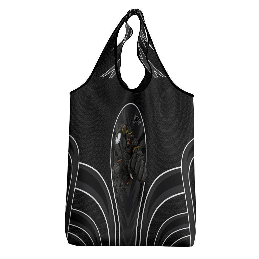 Penrith Panthers Rugby Mascot Grocery Bag Australian Rugby Culture - Tribal Inspired Black Panther