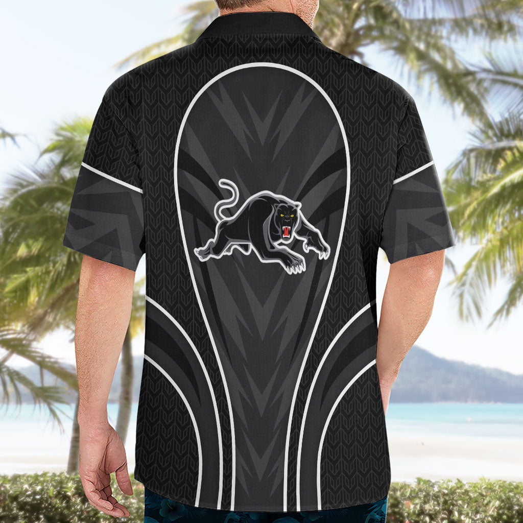 Penrith Panthers Rugby Mascot Hawaiian Shirt Australian Rugby Culture - Tribal Inspired Black Panther