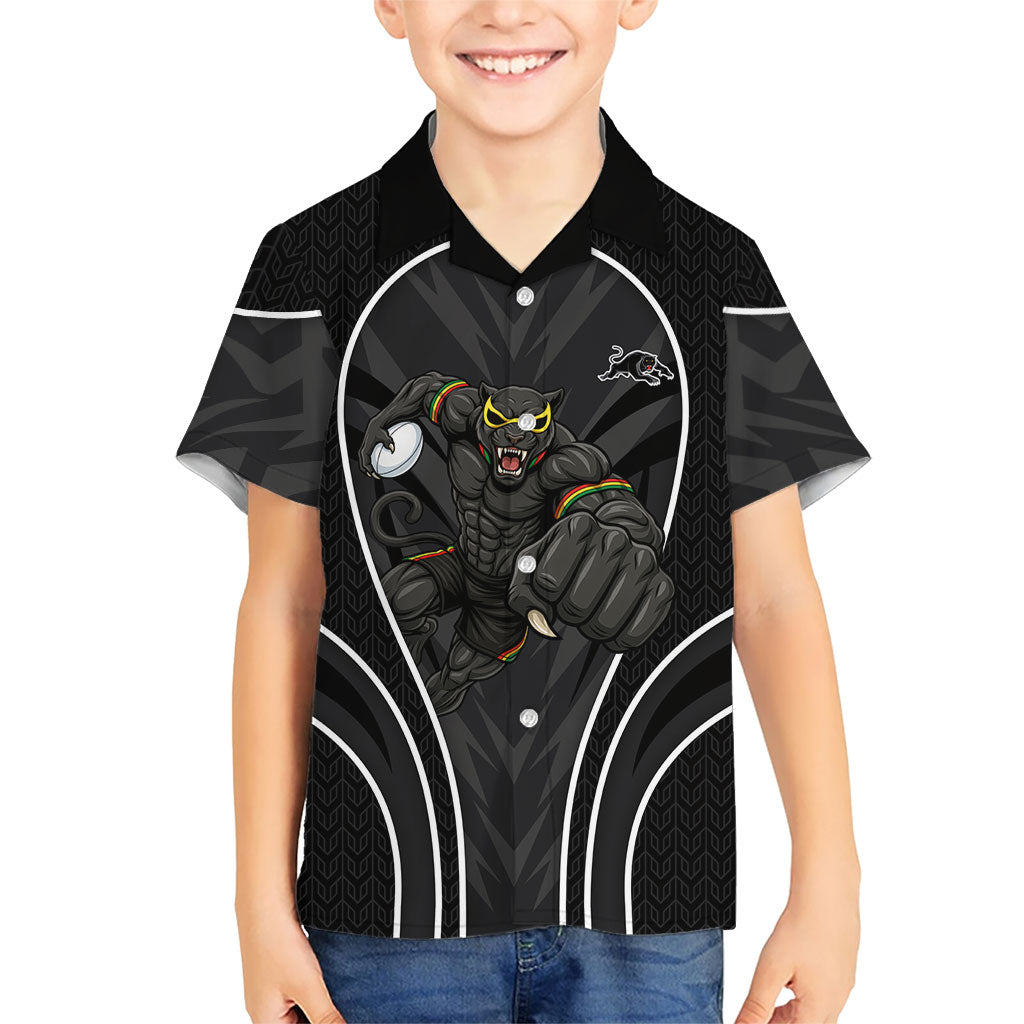 Penrith Panthers Rugby Mascot Hawaiian Shirt Australian Rugby Culture - Tribal Inspired Black Panther