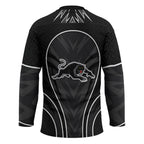 Penrith Panthers Rugby Mascot Hockey Jersey Australian Rugby Culture - Tribal Inspired Black Panther