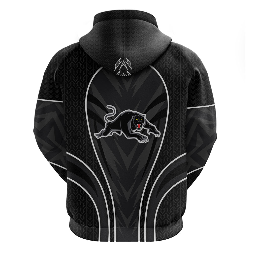 Penrith Panthers Rugby Mascot Hoodie Australian Rugby Culture - Tribal Inspired Black Panther