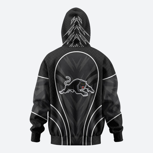 Penrith Panthers Rugby Mascot Hoodie Australian Rugby Culture - Tribal Inspired Black Panther