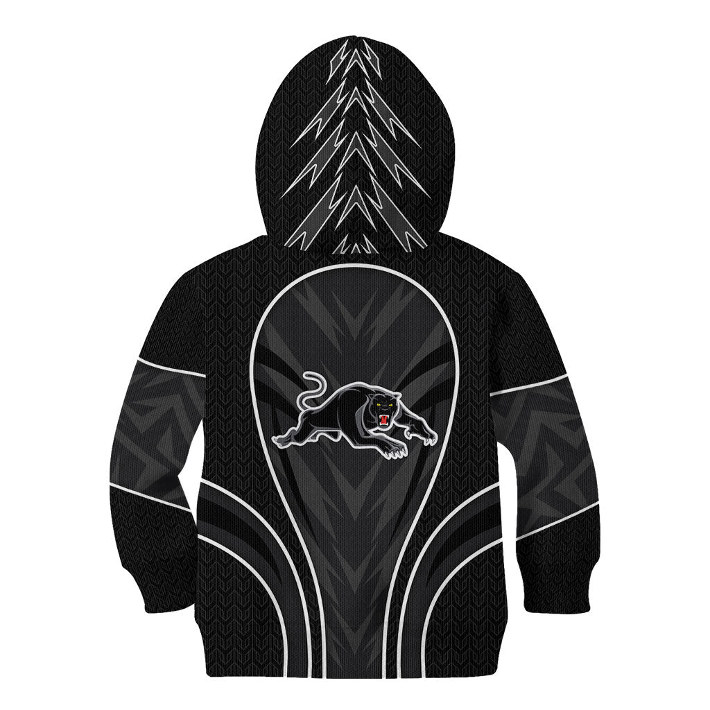 Penrith Panthers Rugby Mascot Kid Hoodie Australian Rugby Culture - Tribal Inspired Black Panther