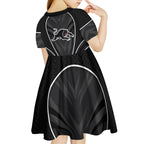 Penrith Panthers Rugby Mascot Kid Short Sleeve Dress Australian Rugby Culture - Tribal Inspired Black Panther