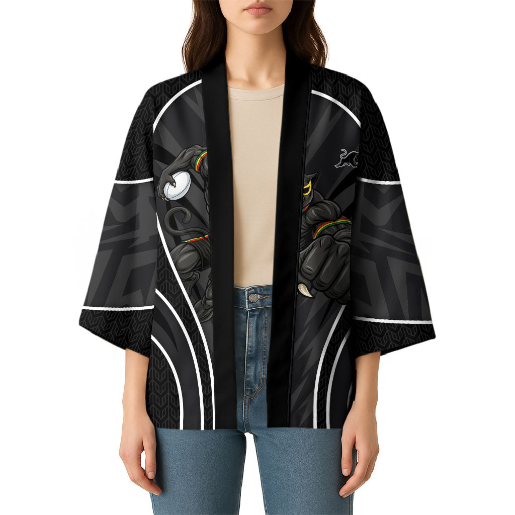 Penrith Panthers Rugby Mascot Kimono Australian Rugby Culture - Tribal Inspired Black Panther