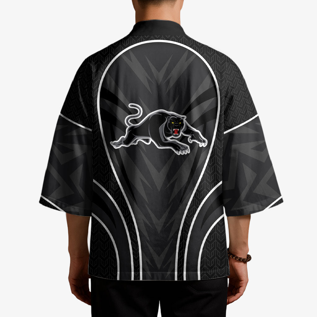 Penrith Panthers Rugby Mascot Kimono Australian Rugby Culture - Tribal Inspired Black Panther