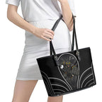 Penrith Panthers Rugby Mascot Leather Tote Bag Australian Rugby Culture - Tribal Inspired Black Panther