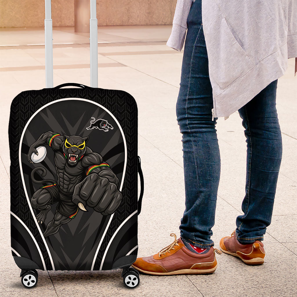 Penrith Panthers Rugby Mascot Luggage Cover Australian Rugby Culture - Tribal Inspired Black Panther