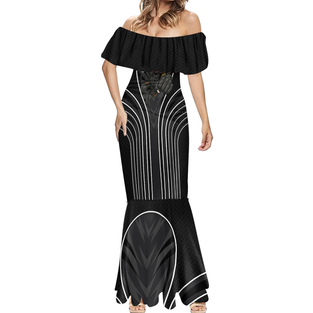 Penrith Panthers Rugby Mascot Mermaid Dress Australian Rugby Culture - Tribal Inspired Black Panther