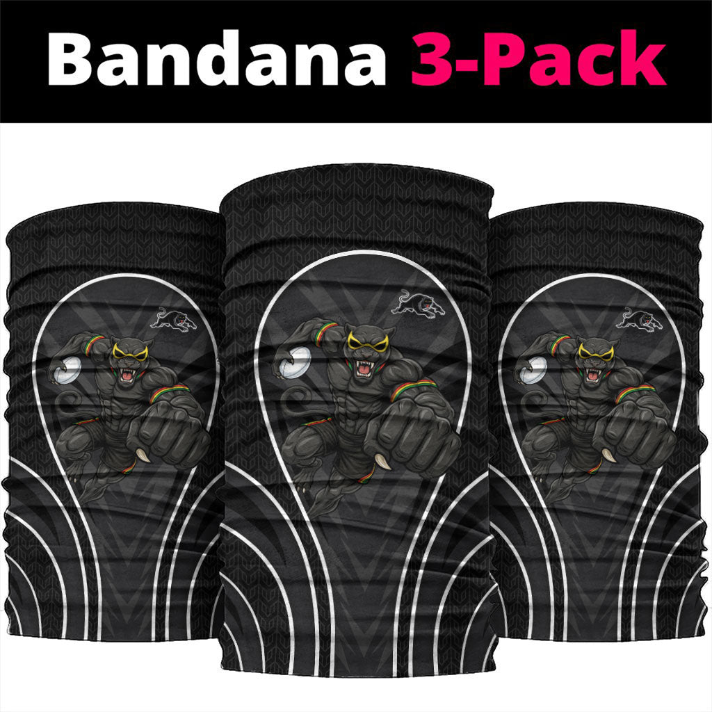 Penrith Panthers Rugby Mascot Neck Gaiter Australian Rugby Culture - Tribal Inspired Black Panther