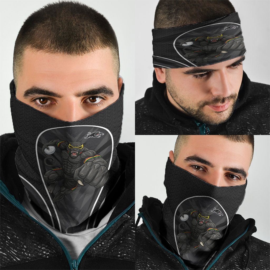 Penrith Panthers Rugby Mascot Neck Gaiter Australian Rugby Culture - Tribal Inspired Black Panther