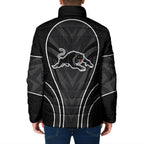 Penrith Panthers Rugby Mascot Padded Jacket Australian Rugby Culture - Tribal Inspired Black Panther