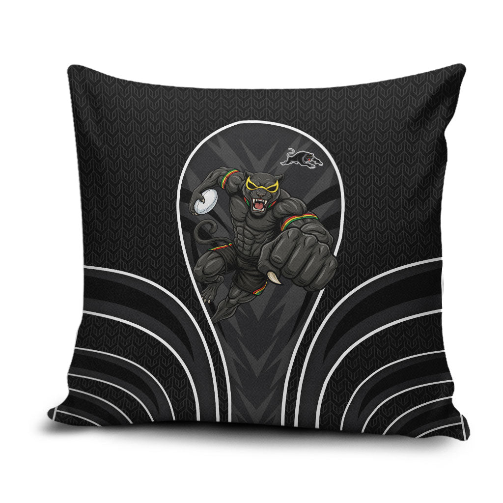 Penrith Panthers Rugby Mascot Pillow Cover Australian Rugby Culture - Tribal Inspired Black Panther