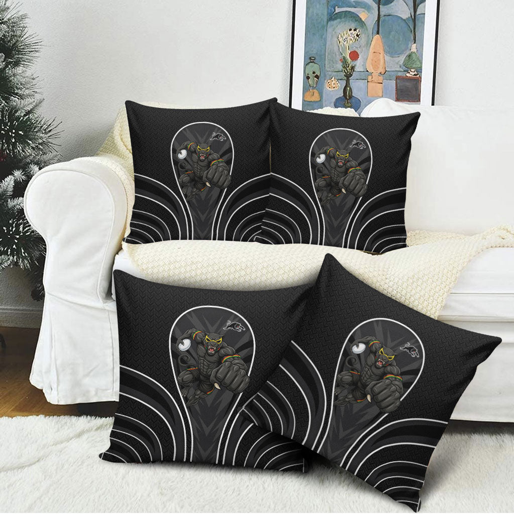 Penrith Panthers Rugby Mascot Pillow Cover Australian Rugby Culture - Tribal Inspired Black Panther
