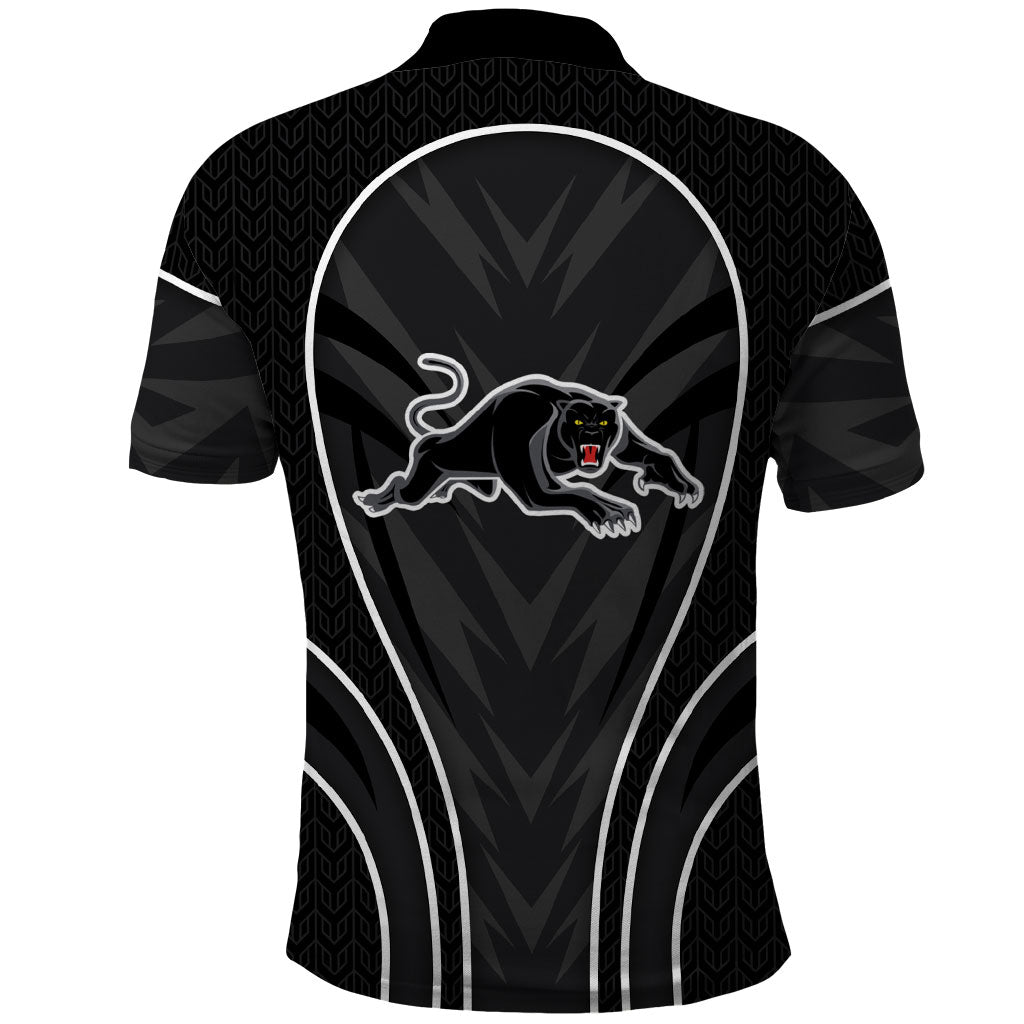 Penrith Panthers Rugby Mascot Polo Shirt Australian Rugby Culture - Tribal Inspired Black Panther