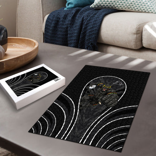 Penrith Panthers Rugby Mascot Puzzle Australian Rugby Culture - Tribal Inspired Black Panther
