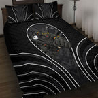 Penrith Panthers Rugby Mascot Quilt Bed Set Australian Rugby Culture - Tribal Inspired Black Panther