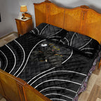 Penrith Panthers Rugby Mascot Quilt Bed Set Australian Rugby Culture - Tribal Inspired Black Panther