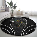Penrith Panthers Rugby Mascot Round Carpet Australian Rugby Culture - Tribal Inspired Black Panther