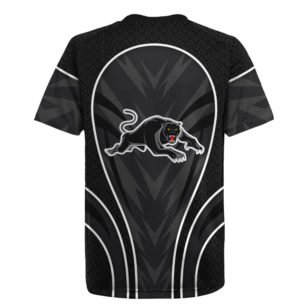 Penrith Panthers Rugby Mascot Rugby Jersey Australian Rugby Culture - Tribal Inspired Black Panther