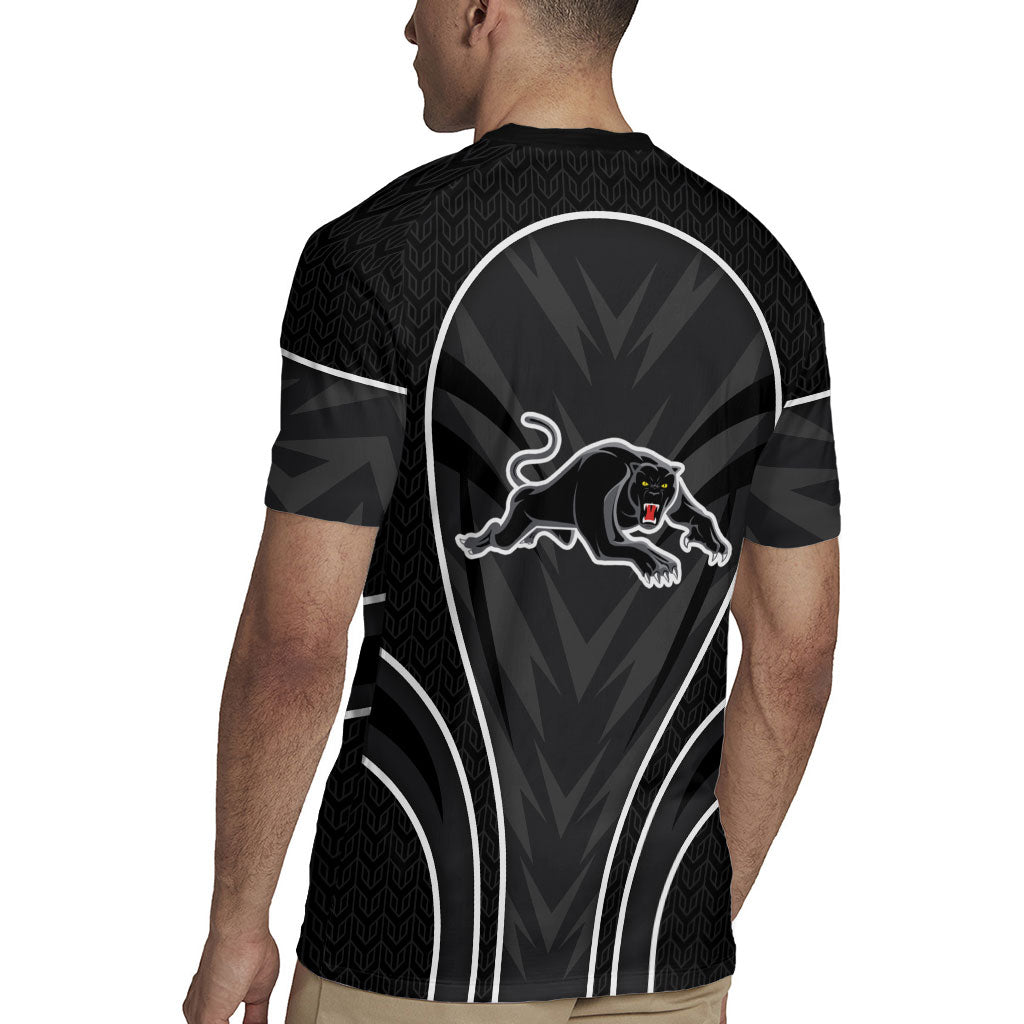 Penrith Panthers Rugby Mascot Rugby Jersey Australian Rugby Culture - Tribal Inspired Black Panther