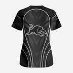 Penrith Panthers Rugby Mascot Scrub Top Australian Rugby Culture - Tribal Inspired Black Panther
