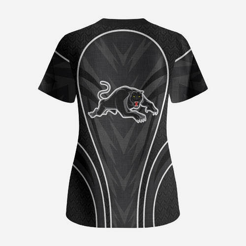 Penrith Panthers Rugby Mascot Scrub Top Australian Rugby Culture - Tribal Inspired Black Panther
