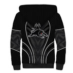 Penrith Panthers Rugby Mascot Sherpa Hoodie Australian Rugby Culture - Tribal Inspired Black Panther