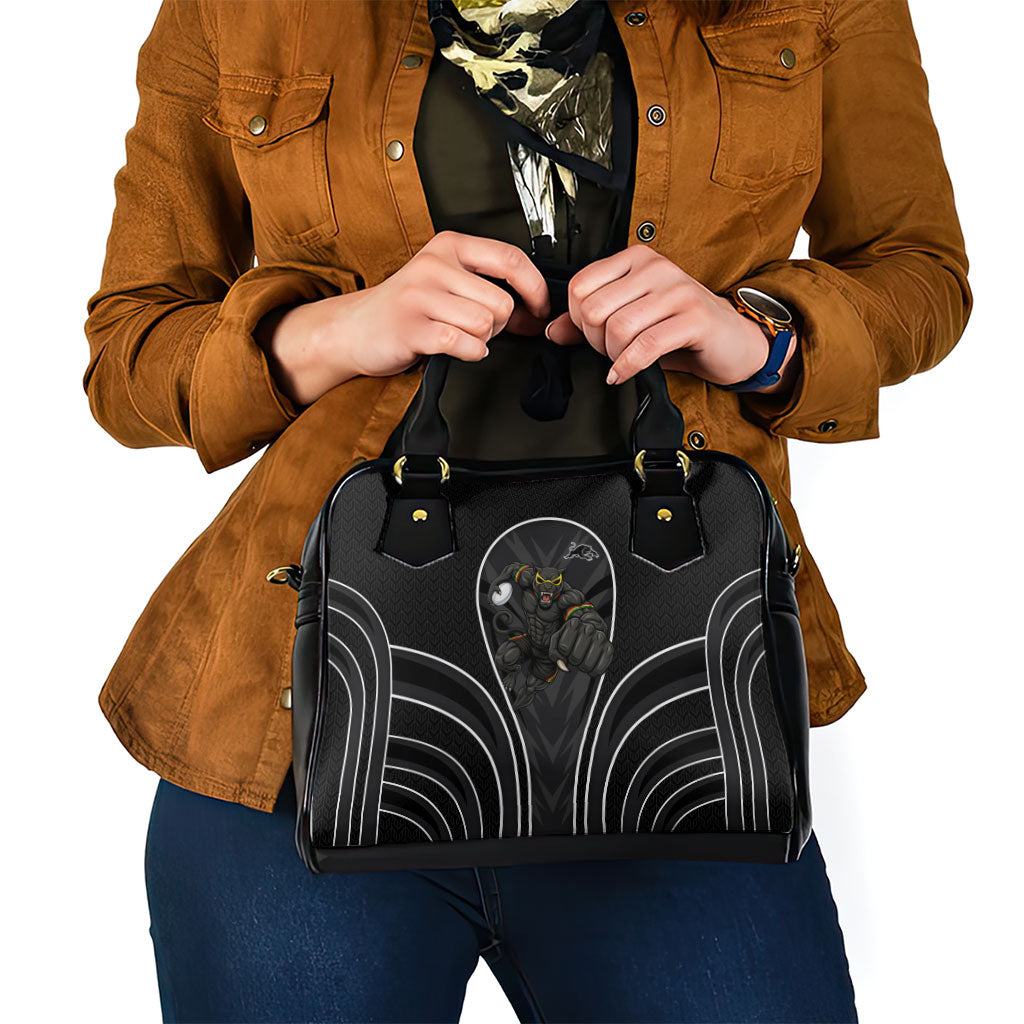 Penrith Panthers Rugby Mascot Shoulder Handbag Australian Rugby Culture - Tribal Inspired Black Panther
