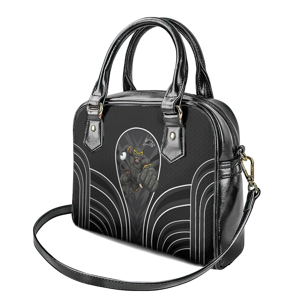 Penrith Panthers Rugby Mascot Shoulder Handbag Australian Rugby Culture - Tribal Inspired Black Panther