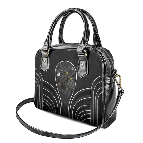 Penrith Panthers Rugby Mascot Shoulder Handbag Australian Rugby Culture - Tribal Inspired Black Panther