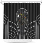 Penrith Panthers Rugby Mascot Shower Curtain Australian Rugby Culture - Tribal Inspired Black Panther