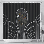 Penrith Panthers Rugby Mascot Shower Curtain Australian Rugby Culture - Tribal Inspired Black Panther