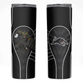 Penrith Panthers Rugby Mascot Skinny Tumbler Australian Rugby Culture - Tribal Inspired Black Panther