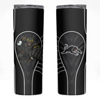 Penrith Panthers Rugby Mascot Skinny Tumbler Australian Rugby Culture - Tribal Inspired Black Panther