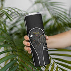 Penrith Panthers Rugby Mascot Skinny Tumbler Australian Rugby Culture - Tribal Inspired Black Panther