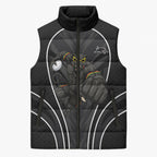 Penrith Panthers Rugby Mascot Sleeveless Puffer Jacket Australian Rugby Culture - Tribal Inspired Black Panther