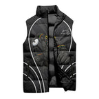 Penrith Panthers Rugby Mascot Sleeveless Puffer Jacket Australian Rugby Culture - Tribal Inspired Black Panther