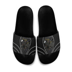 Penrith Panthers Rugby Mascot Slide Sandals Australian Rugby Culture - Tribal Inspired Black Panther