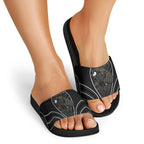 Penrith Panthers Rugby Mascot Slide Sandals Australian Rugby Culture - Tribal Inspired Black Panther