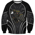Penrith Panthers Rugby Mascot Sweatshirt Australian Rugby Culture - Tribal Inspired Black Panther
