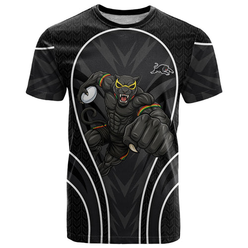 Penrith Panthers Rugby Mascot T Shirt Australian Rugby Culture - Tribal Inspired Black Panther