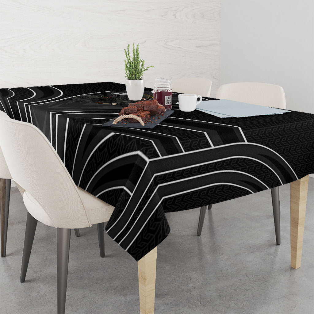 Penrith Panthers Rugby Mascot Tablecloth Australian Rugby Culture - Tribal Inspired Black Panther