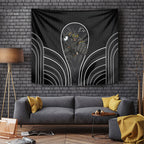 Penrith Panthers Rugby Mascot Tapestry Australian Rugby Culture - Tribal Inspired Black Panther
