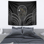 Penrith Panthers Rugby Mascot Tapestry Australian Rugby Culture - Tribal Inspired Black Panther