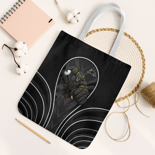 Penrith Panthers Rugby Mascot Tote Bag Australian Rugby Culture - Tribal Inspired Black Panther